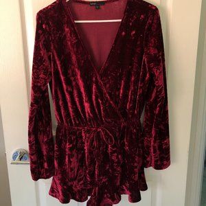 Crushed Velvet Romper (M)